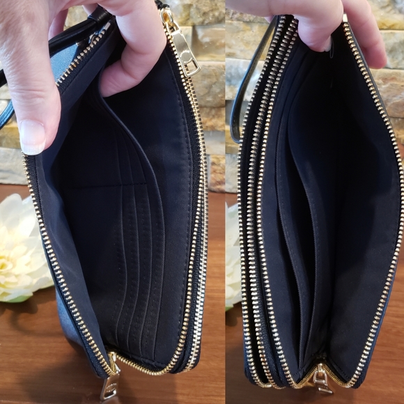 *LAST ONE!* NEW Coach LARGE Double Zip Wristlet - Picture 2 of 9